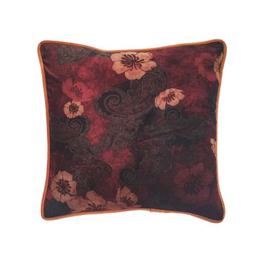 Liberta - Maison FLEUR Διακοσμητικό Μαξιλάρι Βελούδινο Polyester Πολύχρωμο 45x45cm 017180
