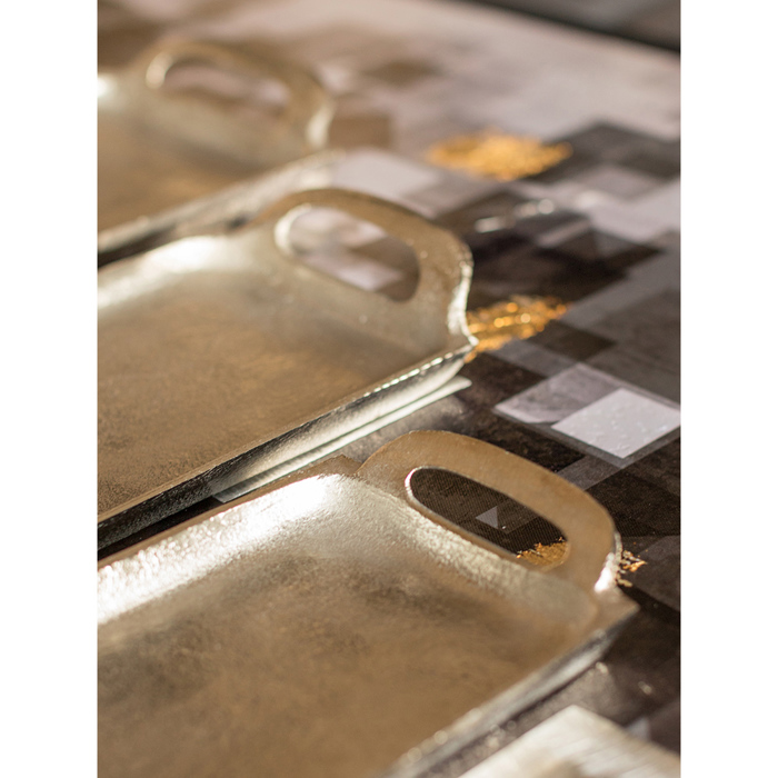 Liberta - Maison ADORO Diskos Alouminiou Asimi 53x15x4cm 017621