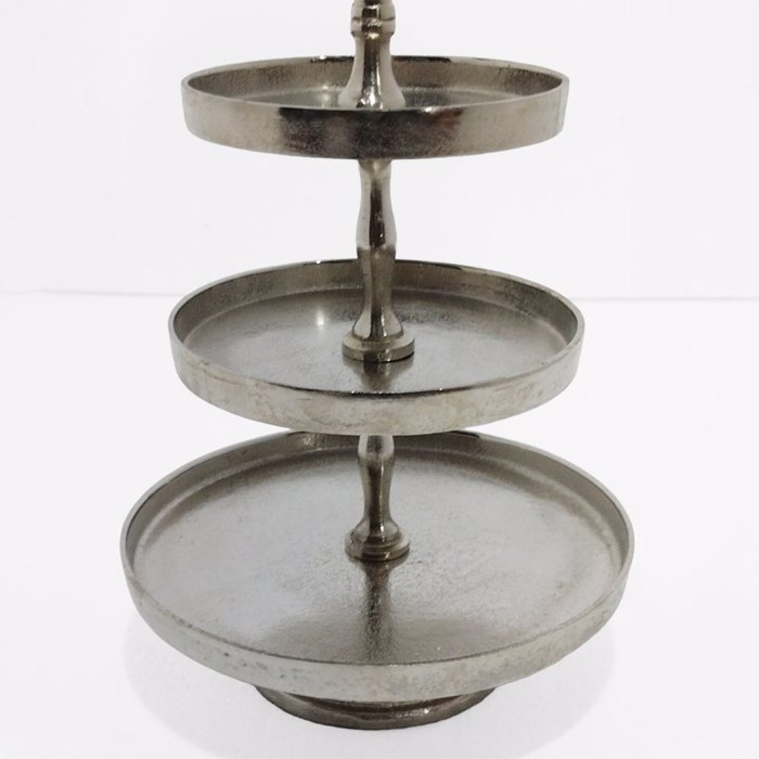 Liberta-Maison Servir Orntebiera 3 Epipeda 22x22x36cm Alouminio Asimi 017651