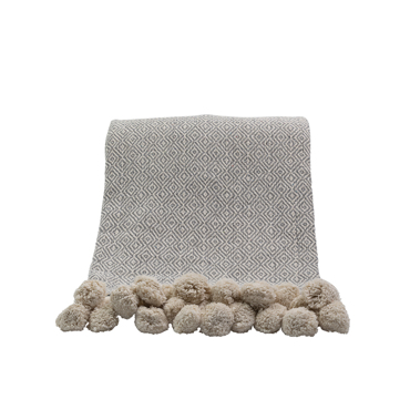 Liberta - Maison KITTEN Ριχτάρι Βαμβακερό Γκρι/Μπεζ Polyester 130x170cm 017694