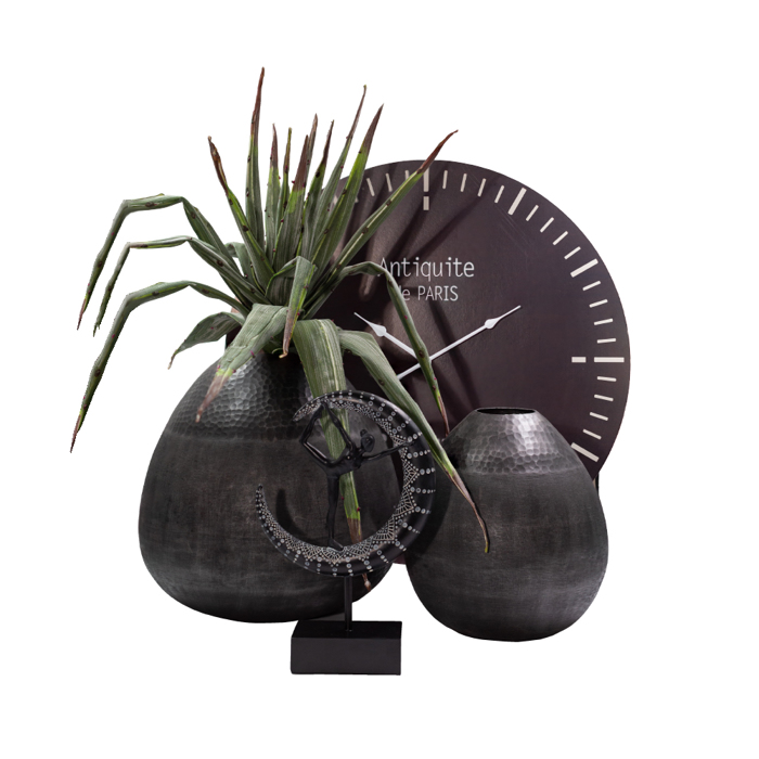 Liberta - Maison ZEIT Roloi Toixou MDF Mavro F60x4.5cm 017894