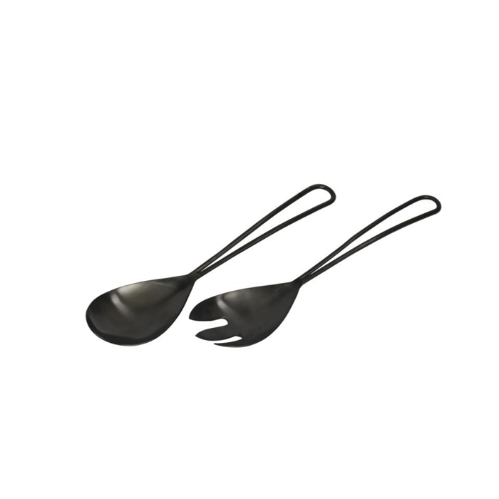 Liberta-Maison Matt Set Serbirismatos Salatas 29x7x2cm Atsali Mavro 018937