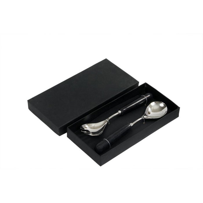 Liberta-Maison Marmo Set Serbirismatos Salatas 28x6x2cm Atsali Mavro Marmaro 018952