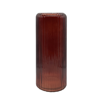 Liberta - Maison LIGNE Βάζο Γυάλινο Καφέ Φ15x35cm 019579