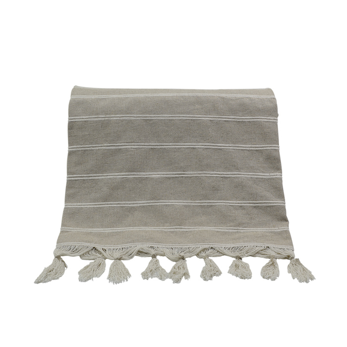 Liberta - Maison AMMOS 2 Rixtari Bambakero Bez/Lefko 150x210cm 019627