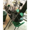 Liberta - Maison NERO Trapezi Mavro me Opsi Marmarou 160x90x76.5cm 02-0330