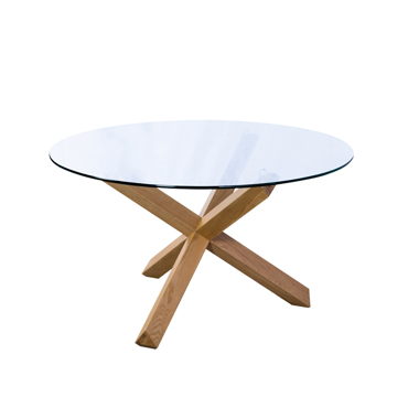 Liberta - Maison GLASS Τραπέζι Διάφανο Φ130x75cm 02-0453