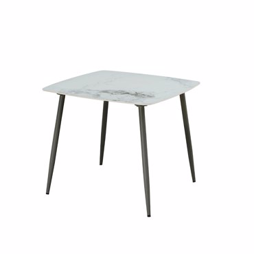 Liberta - Maison QUADRO Τραπέζι Λευκό με Όψη Μαρμάρου 90x90x77cm 02-0671