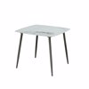 Liberta - Maison QUADRO Trapezi Lefko me Opsi Marmarou 90x90x77cm 02-0671