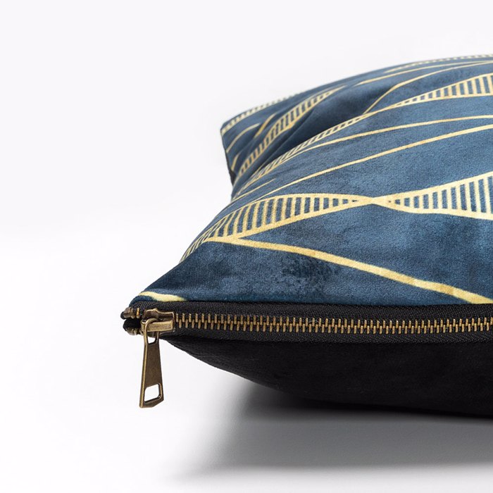 Liberta - Maison MINTONI Diakosmitiko Maxilari Beloudino Mavro/Xruso 45x45cm 020450