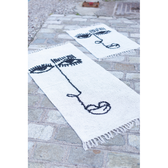 Liberta - Maison FACE Xali Bambakero Bez/Mavro 60x90cm 020482