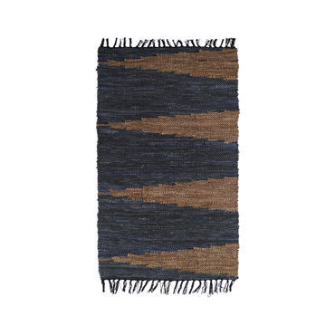 Liberta-Maison FUME Χαλακι 60x90cm Δέρμα Γκρι Μπεζ 020505