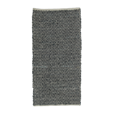Liberta-Maison ROMBO Χαλί Διαδρόμου 70x150cm Δέρμα Μαύρο Μπεζ 020516