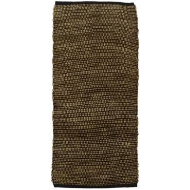 Liberta-Maison Earth Χαλί Διαδρόμου 70x150cm Γιούτα Μπεζ Μαύρο Βαμβάκι 020528