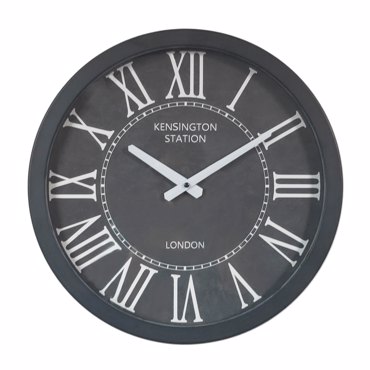 Liberta - Maison SLOZNO Ρολόι Τοίχου Μεταλλικό Μαύρο/Λευκό με Γυαλί Φ40.5x8cm 020596