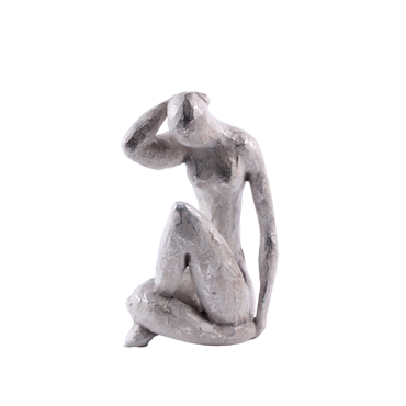 Liberta - Maison POZA 2 DECO Φιγούρα Resin Ασημί 14x10x21cm 020708