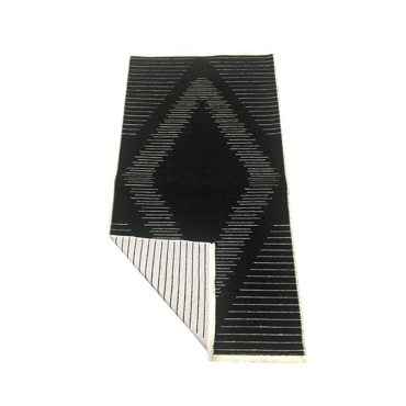 Liberta - Maison SIGHT Χαλί Υφασμάτινο Μαύρο/Γκρι 80x140x1cm 021373