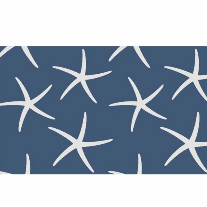 Liberta - Maison REEF Xali Bambakero/Polyester Ble/Lefko 60x90cm 021560