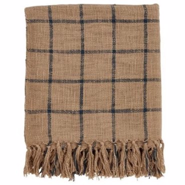 Liberta - Maison SAND Ριχτάρι Βαμβακερό/Polyester Caramel/Μαύρο 130x170cm 021573