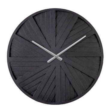 Liberta-Maison Haarlem 1 Ρολόι Τοιχου 50x50x4cm MDF Μαύρο 021955