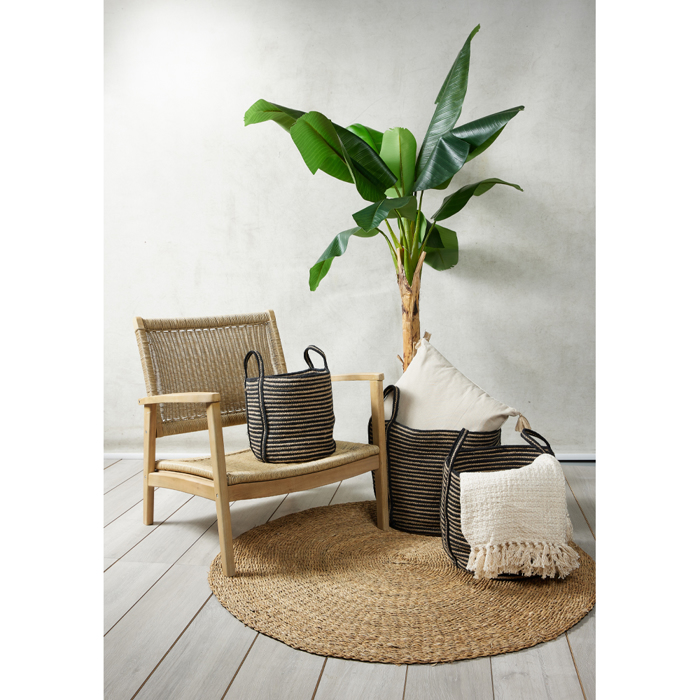 Liberta - Maison YIRMI Set ton 3 Kalathi apo Gouta Fusiko/Mavro F40x40cm 022016