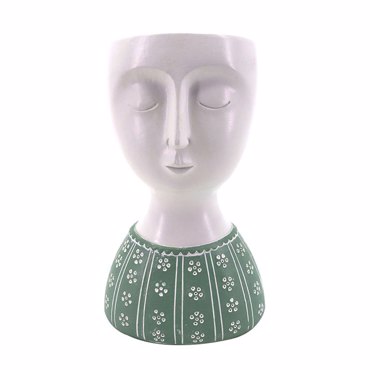 Liberta - Maison IPAMO GREEN Κασπώ Resin Λευκό/Μέντα 8.8x7.3x13.9cm 022749