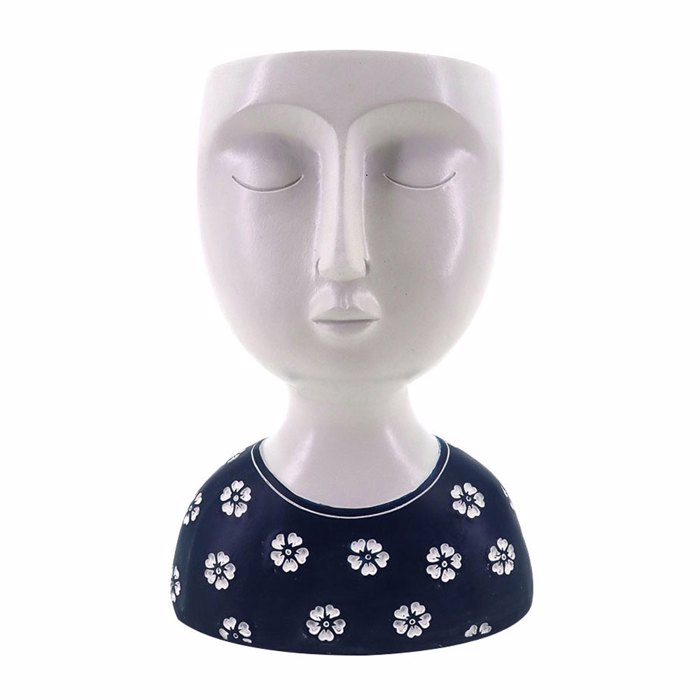 Liberta - Maison IPAMO BLUE Kaspo Resin Lefko/Mple 14.8x10x19.4cm 022750