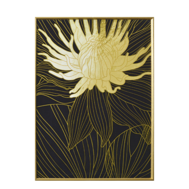 Liberta - Maison COED 1 Πίνακας Καμβάς με Μαύρο/Χρυσό Ξύλο και Χρυσή Κορνίζα 51.5x71.5x3.5cm 022870