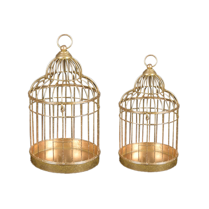 Liberta - Maison AVIARY DECO Set ton 2 Kloubi Metalliko Xruso F30.5x52.1cm/F24.8x44.5cm 023422