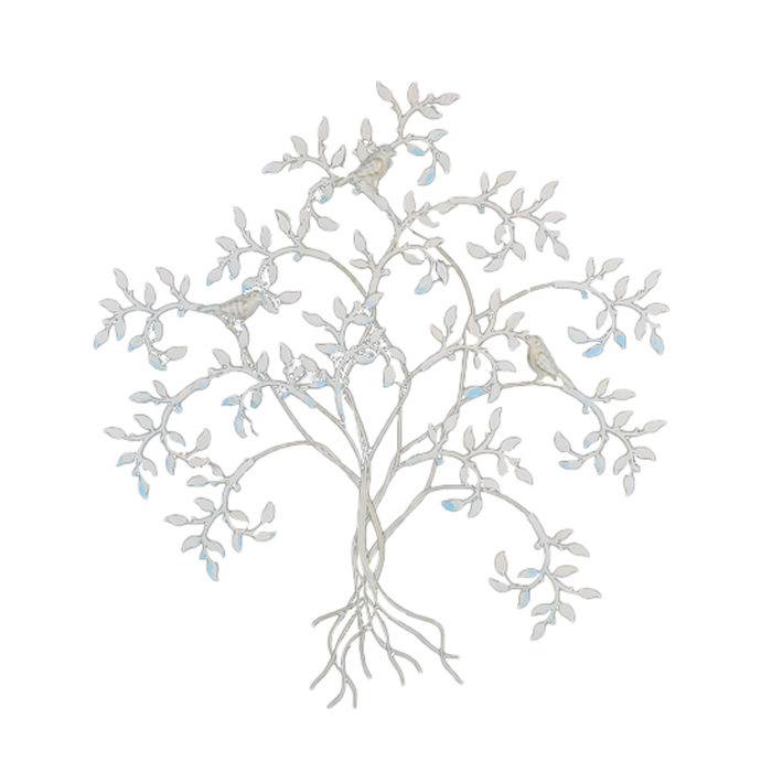 Liberta - Maison MARAM DECO Diakosmitiko Toixou Metalliko Lefko 60x0.64x65cm 023428