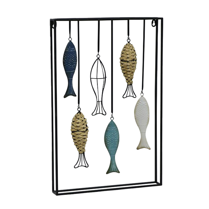 Liberta - Maison SHILL DECO Diakosmitiko Toixou Metalliko Poluxromo 40x5x60cm 023459