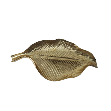 Liberta - Maison WIND Πιατέλα Resin Χρυσή 39x18x4.8cm 023531