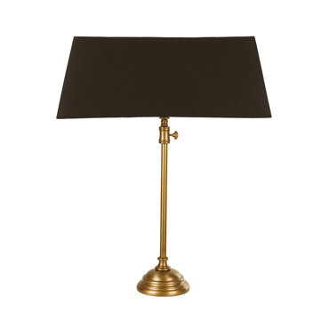 Liberta - Maison LANG Επιτραπέζιο Φωτιστικό Αλουμίνιου/Ύφασμα Χρυσό Αντικέ/Μαύρο 60x60x86cm 024403