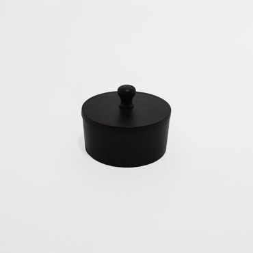 Liberta-Maison BOITE Δοχείο Αποθήκευσης Με Καπάκι 14x14x10cm Αλουμίνιο Μαύρο 026008