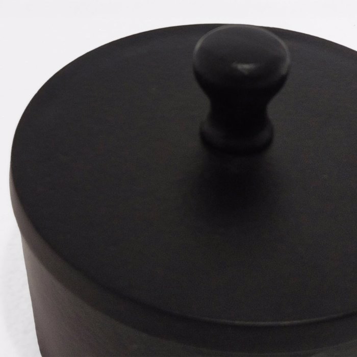 Liberta-Maison BOITE Doxeio Apothikefsis Me Kapaki 14x14x10cm Alouminio Mavro 026008