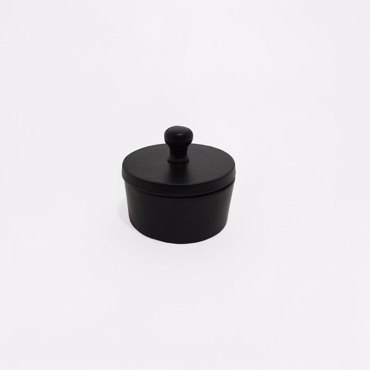 Liberta-Maison BOITE Δοχείο Αποθήκευσης Με Καπάκι 11x11x10cm Αλουμίνιο Μαύρο 026009