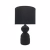 Liberta-Maison Moa Fotistiko Epitrapezio 11x11x41cm Keramiko Mavro ufasma Mavro 026405