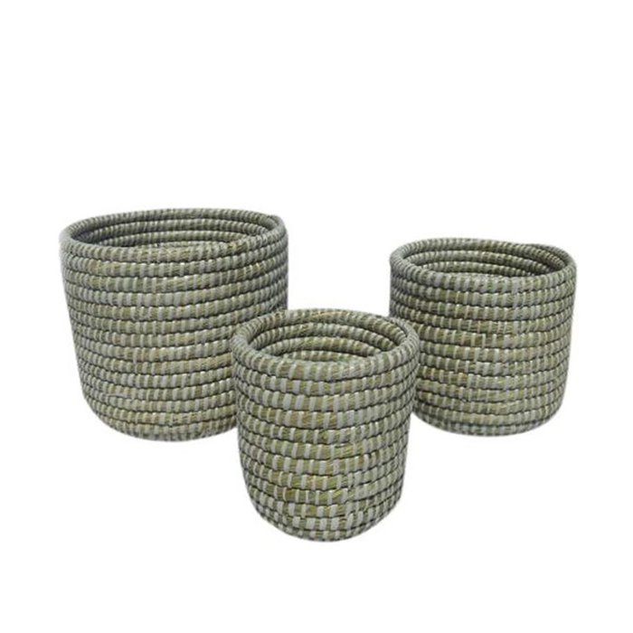 Liberta-Maison Nile Kaspo Set 3tmx 25x25x25cm Kansgrass Fusiko Lefko PVC 027421
