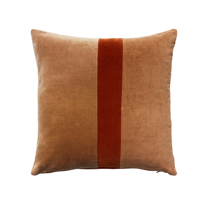 Liberta - Maison LUXURIUS RIGE Diakosmitiko Maxilari Bambaki/Beloudo Caramel/Terracotta 50x50cm 027874
