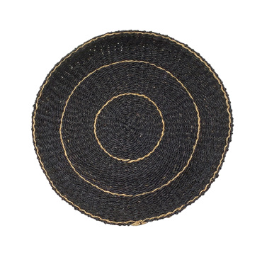 Liberta-Maison Jabbar Negro Διακοσμητικό Τοίχου 61x61x7cm Seagrass Μαύρο Φυσικό 028741