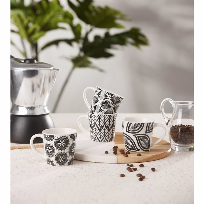 Liberta-Maison Floris Koupa Espresso Set 4TMX New Bone China Lefko Mavro 028885