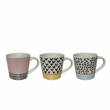 Liberta-Maison HAPPY Κούπα Espresso Set 6ΤΜΧ 9.5x6.5x5cm New Bone China Πολύχρωμο 028888