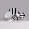 Liberta-Maison Jolie Piato Gukou Set 7tmx 30x30x3cm New Bone China Lefko Mavro 028889