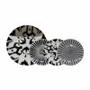 Liberta-Maison Thyme Piato Gukou Set 7tmx 30x30x3cm New Bone China Lefko Mavro 028892
