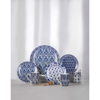 Liberta-Maison Felicia Piato Gukou Set 7tmx 30x30x3cm New Bone China Lefko Ble 028894