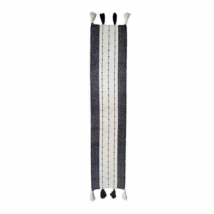 Liberta-Maison ZOYA Runner 180x35cm Bambaki Lefko Mavro Polyester 029125