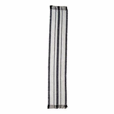 Liberta-Maison ZOYA B Τραπεζομαντηλο/runner 180x35cm Βαμβάκι Λευκό Μαύρο Polyester 029126