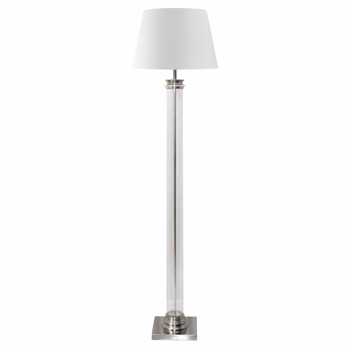 Liberta-Maison Skyler Fotistiko Epidapedio 41x41x152cm Alouminio Asimi Gyali Lefko 029210
