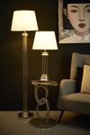 Liberta-Maison Skyler Fotistiko Epidapedio 41x41x152cm Alouminio Asimi Gyali Lefko 029210