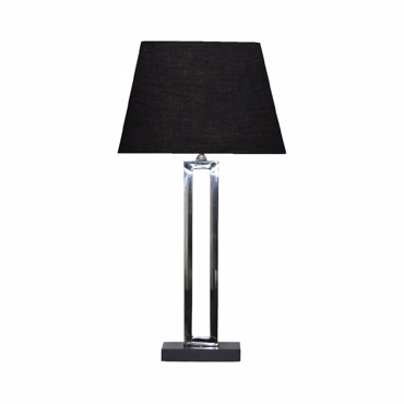 Liberta-Maison Anselm Φωτιστικό Επιτραπέζιο 41x28x71cm Ατσαλι Ασημί Μαύρο 029215